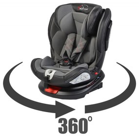 Scaun Auto Pentru Copii cu Isofix NOVOKIDS™ Motion PLUS, Rotire 360°, 0-36 kg, 4 pozitii inclinare, Omologare R-129 i-Size, Transformabil scoica