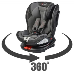 Scaun Auto Pentru Copii cu Isofix NOVOKIDS™ Motion PLUS, Rotire 360°, 0-36 kg, 4 pozitii inclinare, Omologare R-129 i-Size, Transformabil scoica