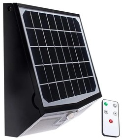 Corp de iluminat LED solar cu senzor de mișcare și crepuscular LED/15W/5400 mAh 7,4V IP65