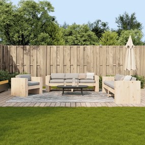 3216900 vidaXL Set mobilier relaxare de grădină, 2 piese, lemn masiv de pin