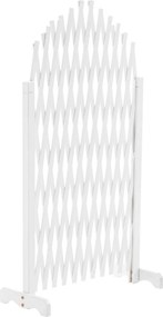 Ecran grilaj, alb/lemn, 250 cm, KEJLY