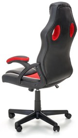 Scaun de birou Berkel negru/rosu H117 cm