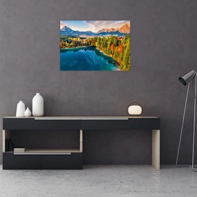 Tablou pe sticlă - Lacul Urisee, Austria (70x50 cm)