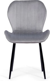 RESIGILAT - Scaune living din catifea BUC 248U gri