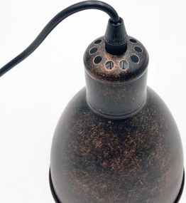 Brilagi - Lustră LED RIDDY pe cablu, 1xE27/60W/230V, cupru/patină