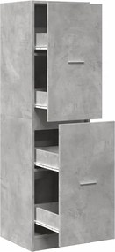 vidaXL Dulap de farmacie, gri beton, 40x41x144,5 cm, lemn prelucrat