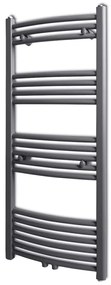 Radiator port-prosop încălzire centrală, curbat, 500 x 1160 mm, gri