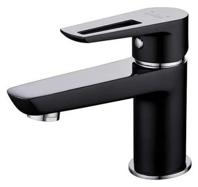 Baterie de lavoar Cersanit S951-048 MILLE 13,4 cm negru + ventil