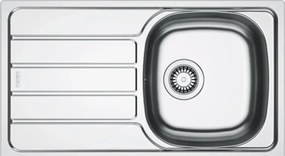 Chiuveta bucatarie inox Franke Spark 78x43.5 cm cu 1 cuva cu picurator stanga finisaj texturat