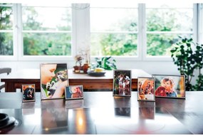 Ramă foto argintie de sine stătătoare/de suspendat din metal 10,5x16 cm Sweet Memory – Zilverstad