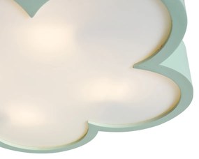 Plafonieră pentru copii verde cu alb - Lucille