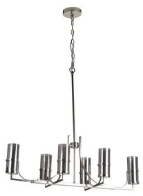 Candelabru modern design elegant Belle nickel/fumuriu