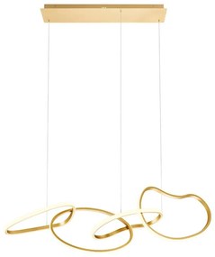 Redo 01-3389 - Lustră reglabilă pe cablu BIAS LED/90W/230V, aurie