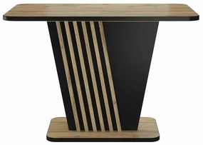 Masa extensibila Nevio stejar artizan/negru L125-170 cm