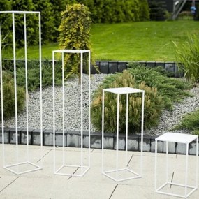 Suport pentru flori 40x24 cm, alb