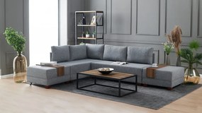 Coltar Extensibil Fly Corner Sofa Bed Left, Gri
