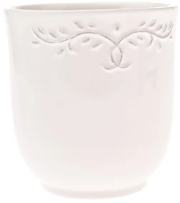 Capac pentru oală ceramică Ramillete bej, 13 x 14cm