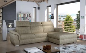 Canapea tapitata, extensibila, cu spatiu pentru depozitare, 272x100x216 cm, Trevisco R01, Eltap (Culoare: Maro inchis / Cafeniu)
