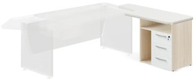 Container andocare TopOffice Premium, dreapta, salcâm deschis / alb