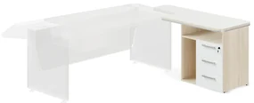 Container andocare TopOffice Premium, dreapta, salcâm deschis / alb