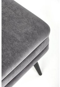 Scaun Velva 1, gri/negru