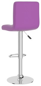 Scaun de bar, violet, piele ecologica 1, Violet