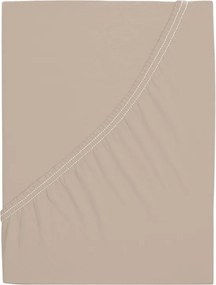 Cearșaf de pat 4Home bumbac jersey Ideal coffee, 200 x 200 cm