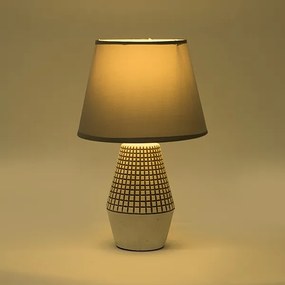 Lampă de masă 1xE14/40W/230V alb/gri