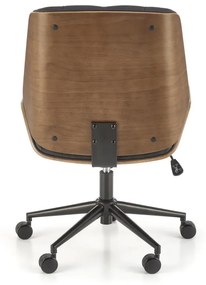 Scaun de birou Gavin nuc/negru H100 cm