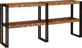 vidaXL Masă de consolă cu raft Multicolour Lemn recuperat masiv