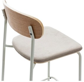 Scaune de bar bej/în culoare naturală 2 buc. (înălțime șezut 66 cm) Adriana – Marckeric