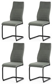 Set de scaune de sufragerie DCL-X7018 GRN2, 4 buc