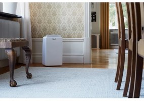 Dezumidificator Woods MRD10G, 102 m³/h, Pana la 40 m², Pentru bai, 10l/24h, Timer, Debit reglabil, Hidrostat, Alb