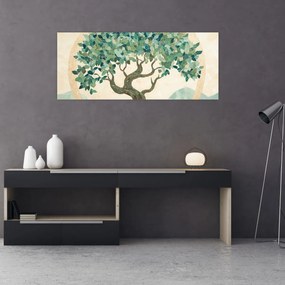 Tablou – Mozaic elegant cu arbore (120x50 cm)