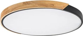 Rabalux 71418 - Lampă LED de tavan MAPLE2 42W/230V 3000/4000/6500K negru/stejar Ø61 cm