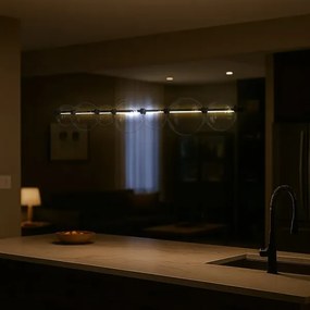 Lustră LED pe cablu ATOLA LED/19W/230V negru/transparent