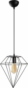 Lustra ELMAS 6286, negru, metal, 30x42-128 cm