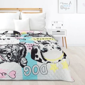 Copac de pat pentru copii cu animale drăguțe Lăţime: 170 cm | Lungime: 210 cm
