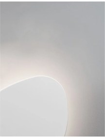 Aplica LED de perete design modern Cronus gips alb NVL-9084071