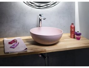 Sapho - Lavoar pentru blat FORMIGO Ø 39 cm beton/roz