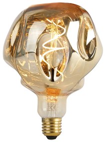 E27 dimbare LED lamp G125 spiegel goud 4W 75 lm 1800K