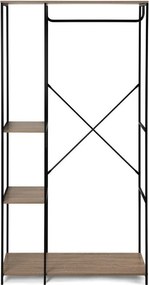 Set pentru hol negru din oțel 90x170x40 cm Aris – Bonami Essentials