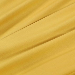 Goldea cearceaf de pat 100% bumbac cu elastic - galben-miere 140 x 200 cm