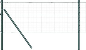vidaXL Stâlp de gard. 52 pcs Verde 3,2 x 3,2 x 120 cm