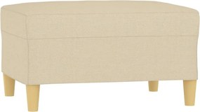 vidaXL Taburet, crem, 70x55x41 cm, material textil