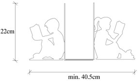 Suport de cărți 22x40,5 cm negru