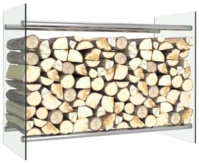 Rastel lemne de foc, transparent, 80 x 35 x 60 cm, sticla Transparent, 80 x 35  x 60 cm (w x d x h)