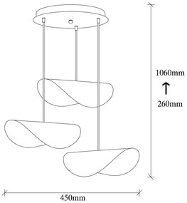 Lustră albă-aurie cu abajur din metal Sivani – Opviq lights