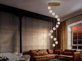 Lustra casa scarii cu 14 pendule LED design modern Austral SV-354318