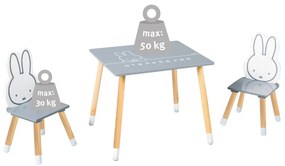 Set de mobilă pentru copii 3 buc. Miffy – Roba